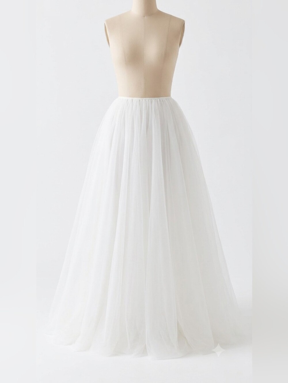 Majorelle x Bridget Revolve White Tulle Adam Maxi Skirt - Picture 2 of 5